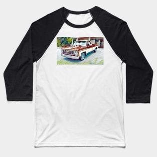 Classic 1977 Chevy C10 Pick Up Truck Baseball T-Shirt